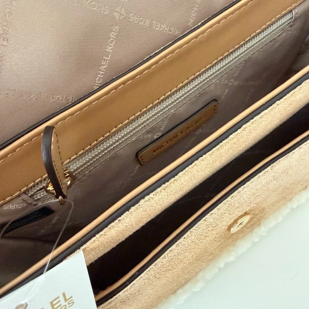 Michael Kors Tan and Cream Crossbody Bag - Picture 5 of 5